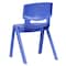 Flash Furniture Blue Plastic Stackable School Chair with 13.25'' Seat Height, PK4 4-YU-YCX4-004-BLUE-GG - alternate 4